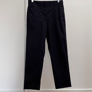 COS navy blue pants 6 cotton spandex slim tapered cropped trouser pant